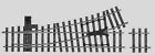 5976 1020mm Marklin Left Manual Turnout