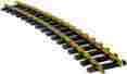 0220814 11805 Aristo-craft Euro Brass 16 Diameter Curved Track 022081118054