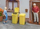 333225 Pola Scale Yellow Garbage Refuse Bins Kit Two In Package