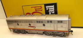2-rail 3rd Rail 307b O #307b Santa Fe F-7 Powered B Qsi/dcc Run #1 C-7 Ex/ob