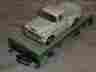 4010 Lgb G Scale Low-sided Gondola Green With Die Cast White Classic Chevy P U