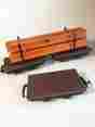 4050 Lgb G Scale Flat Car Train W I-beam Load Lehmann Western Germany 4050 Lgb G Scale Flat Car Train W I-beam Load Lehmann Western Germany
