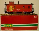 40790 49790 Lgb Santa Fe Red Caboose With Lights Excellent