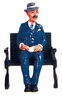 0220810 60087 Seated Man In Suit 022081600870