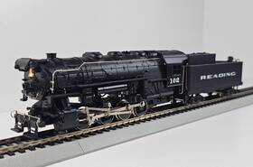 5082-e Ahm/rivarossi Ho R.d.g. Reading R.r. 0-8-0 Swticher Steam Loco And Tender