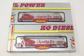 C-628 Ahm/rivarossi 8741 Ho Scale Alco Diesel Locomotive And Dummy Santa Fe