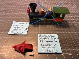 21088-88 American Flyer Train Franklin 21088 88 Locomotive Red Pilot Cowpusher Part Lot D