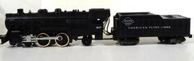 21105 American Flyer Vintage S Gauge #307 4-4-2 Loco And Reading Tender With Smoke