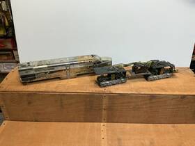3661 American Flyer 360 Santa Fe A Chrome For Parts Or Restore