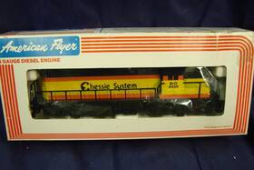 4-8459 American Flyer S-gauge Chessie System Gp-20 Diesel Locomotive Engine #4-8459