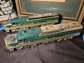 American Flyer 474/475 #474/475 Rocket Pa Alco Diesel Locomotives In Chrome Original American Flyer 474/475 #474/475 Rocket Pa Alco Diesel Locomotives In Chrome Original