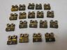Art-11930 Aristocraft Lot Of Aristo Craft Brass Rail Clamps Scale