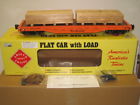 Art-46309 Aristocraft Flat Car Load New Steel Wheels Scale