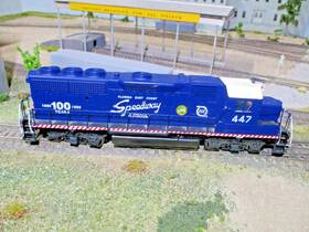 140-2201 Athearn Fec 447 Gp40-2 100 Year Aniversary Econami Dcc Sound Quad Ditch Lites