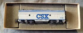 140-3024 Athearn 3024 Csx Transportation Emd F7b Diesel 119 F7 B Dummy Unit Unpowered Ob