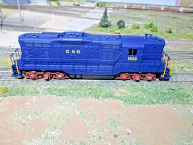 140-3151 Athearn C&o 1505 Gp9 Dc Not Dcc Readyreconditioned See Description