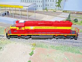 140-4400 Athearn Fec 703 Sd40-2 Custom Paint And Details Tsunami Dc/dcc/sound Quad Ditch
