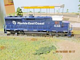 140-4700 Athearn Fec 438 Gp40-2 Custom All Leds Quad Ditch Lites Tsunami Dc/dcc/sound