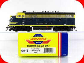 G1016 Athearn 205l Ho Scale Santa Fe F7a Phase 1 Locomotive #205 With Dcc