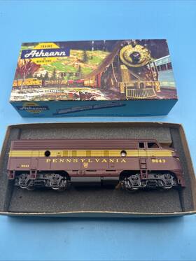 9506-a Athearn 3205fw Pennsylvania Dual Drive Super Geared F7a Diesel Locomotive #9506