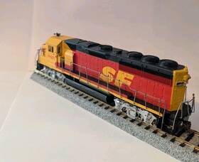 3828 Athearn Santa Fe Ho Scale Diesel Locomotive Kodachrome Spfs Scheme