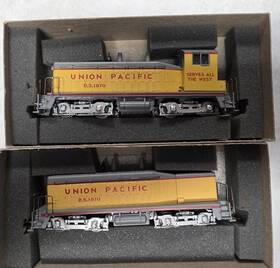 4007-4032 Athearn Ho #4007 #4033 Emd Sw7 Union Pacific Cow Calf Both Powered Used