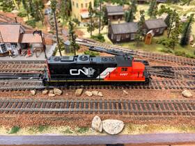 78060 Athearn Ho Scale Dc Canadian National Diesel Locomotive #4497 - Tested And Runs
