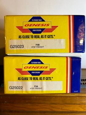 G1500b Athearn 797534002791 Genesis #g1500b Santa Fe Emd F-7a And B Diesel Locos #37l 37a H.o. 1 87