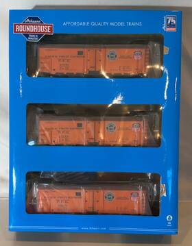 Rnd2274 Athearn 797534022744 Ho Roundhouse Northern Pacific 40ft Steel Reefers 3 Pack