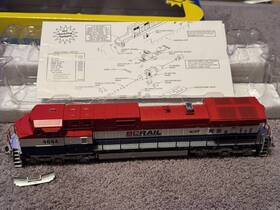 9-44cw Athearn 79881 Bc Rail Ho Dash 4644 Model Locomotive Pls Read