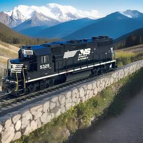 Ath80184 Athearn 80184 Ho Rtr Gp38-2 Ns Norfolk Southern #5325 Locomotive Vg Free S&h