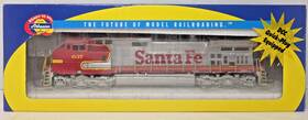 C44-9w Athearn 80879 Ho Scale Santa Fe #637 Warbonnet Dash 9 Dcc Quick Plug