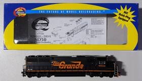 80974 Athearn Ho Scale D&rgw Sd50 Diesel Locomotive #5502 Ln/box
