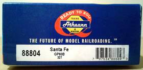 Gp60b Athearn 88804 Ho Scale Ready To Roll Rtr Emd Santa Fe Atsf #327 Gp60b Athearn 88804 Ho Scale Ready To Roll Rtr Emd Santa Fe Atsf #327