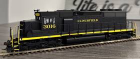 89800 Athearn Ho #89800 Clinchfield Sd40 Diesel Locomotive #3016 - Dcc Ready And Lnib