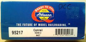 Sd40-2 Athearn 95217 Ho Scale Ready To Roll Rtr Conrail #6437 Esu On Board Dcc