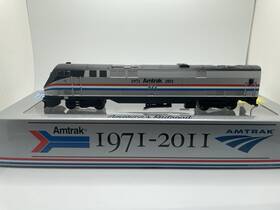 P42dc Athearn 99452 Ho Scale Amtrak 40th Anniversary Phase Iii #822 Dcc