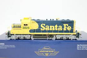 Ath65043 Athearn Genesis Ho Santa Fe Bnsf Patch Gp7u Diesel Locomotive #3825 Dcc Ready