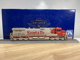 Athg31626 Athearn Genesis Ho Santa Fe Dash 9-44cw Atsf 627 Tsunami Sound C44-9w Warbonnet