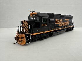 Athg64550 Athearn Genesis Ho Rio Grande Gp40-2 #3117 Loco