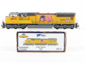 Athg69307 Athearn Ho Scale Genesis Up Inch Flag Sd70m Diesel #4873 With Dcc And Sound