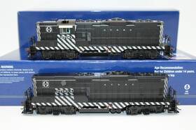 Athg82203 Athearn Genesis Ho Atsf Santa Fe Zebra Gp7 Ab Diesel Locomotives Dcc Ready Led