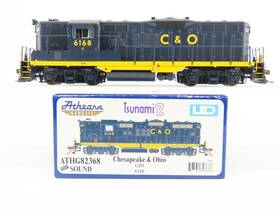 Athg82368 Athearn Ho Scale Genesis C&o Emd Gp9 Diesel #6168 With Dcc And Sound