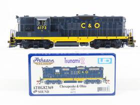 Athg82369 Athearn Ho Scale Genesis C&o Emd Gp9 Diesel #6173 With Dcc And Sound