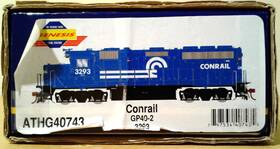 Gp40-2 Athearn G40743 Ho Scale Genesis Conrail #3293
