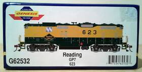 G62531 Athearn Ho Scale Genesis Gp7 Reading Rdg #619