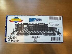 G62634 Athearn Genesis Ho Santa Fe Gp7 #2881 With Dcc/tsunami Snd