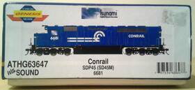 G63647 Athearn Ho Scale Genesis Sdp45 Conrail #6681 Dcc And Sound