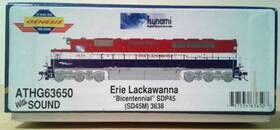 G63650 Athearn Ho Scale Genesis Sdp45 Erie Lackawanna El #3638 Dcc And Sound
