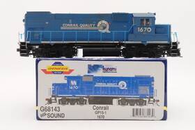 Gp15-1 Athearn G68143 Ho Conrail Diesel Locomotive #1670 With Dcc/sound - Weathered